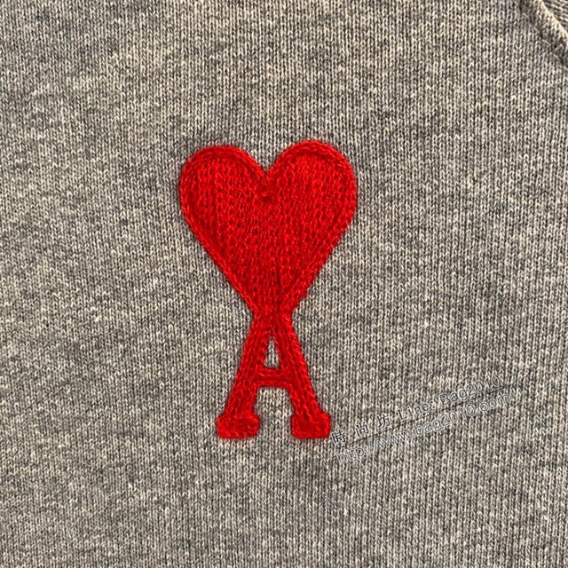 Ami專櫃2023FW新款愛心刺繡插肩連帽衛衣 男女同款 tzy3194